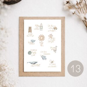 13 - POSTKARTE "AFFIRMATIONEN KINDER"