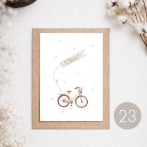 23 - POSTKARTE "EINE KLEINIGKEIT - FAHRRAD"