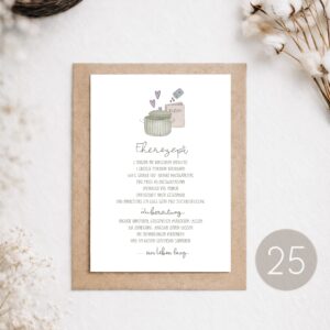 25 - POSTKARTE "EHEREZEPT"