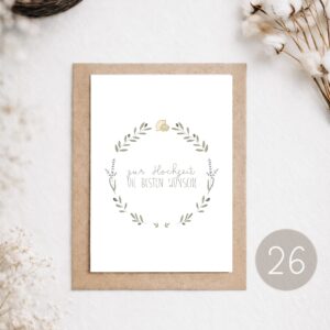 26 - POSTKARTE "ZUR HOCHZEIT"