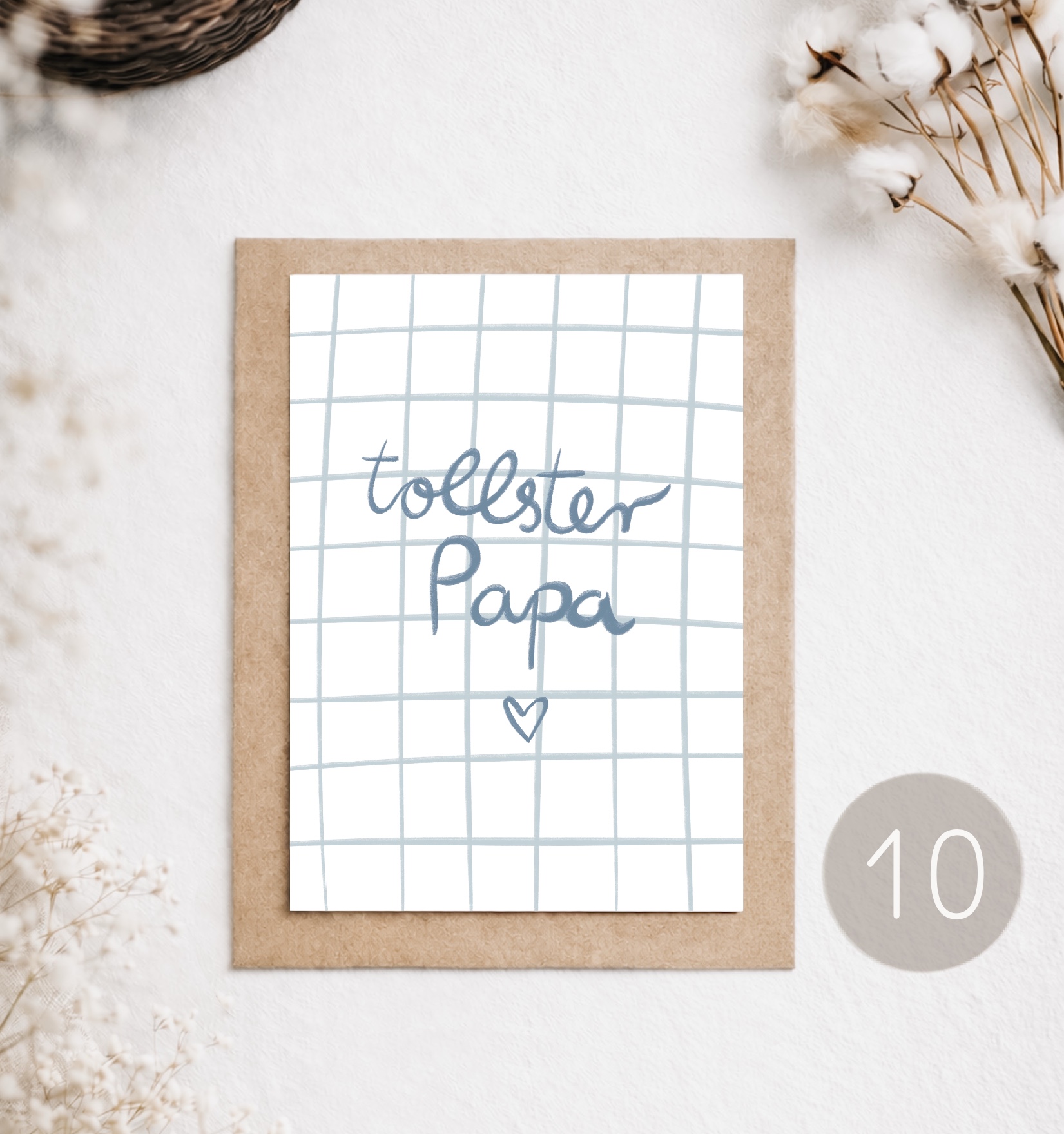 10 - POSTKARTE "TOLLSTER PAPA"