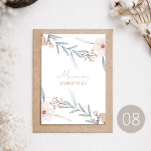 08 - POSTKARTE "MAMA, ICH DANKE DIR FÜR ALLES"