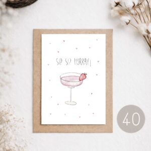 40 - POSTKARTE "SIP SIP HURRAY"