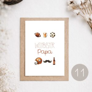11 - POSTKARTE "WELTBESTER PAPA"