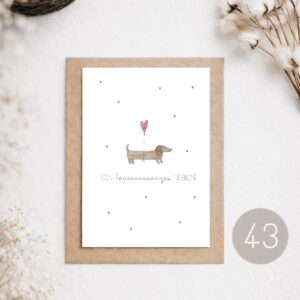 43 - POSTKARTE "EIN LANGES LEBEN"