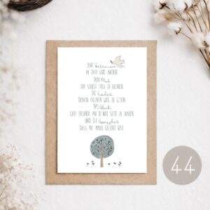 44 - POSTKARTE "GOTTES SEGEN“