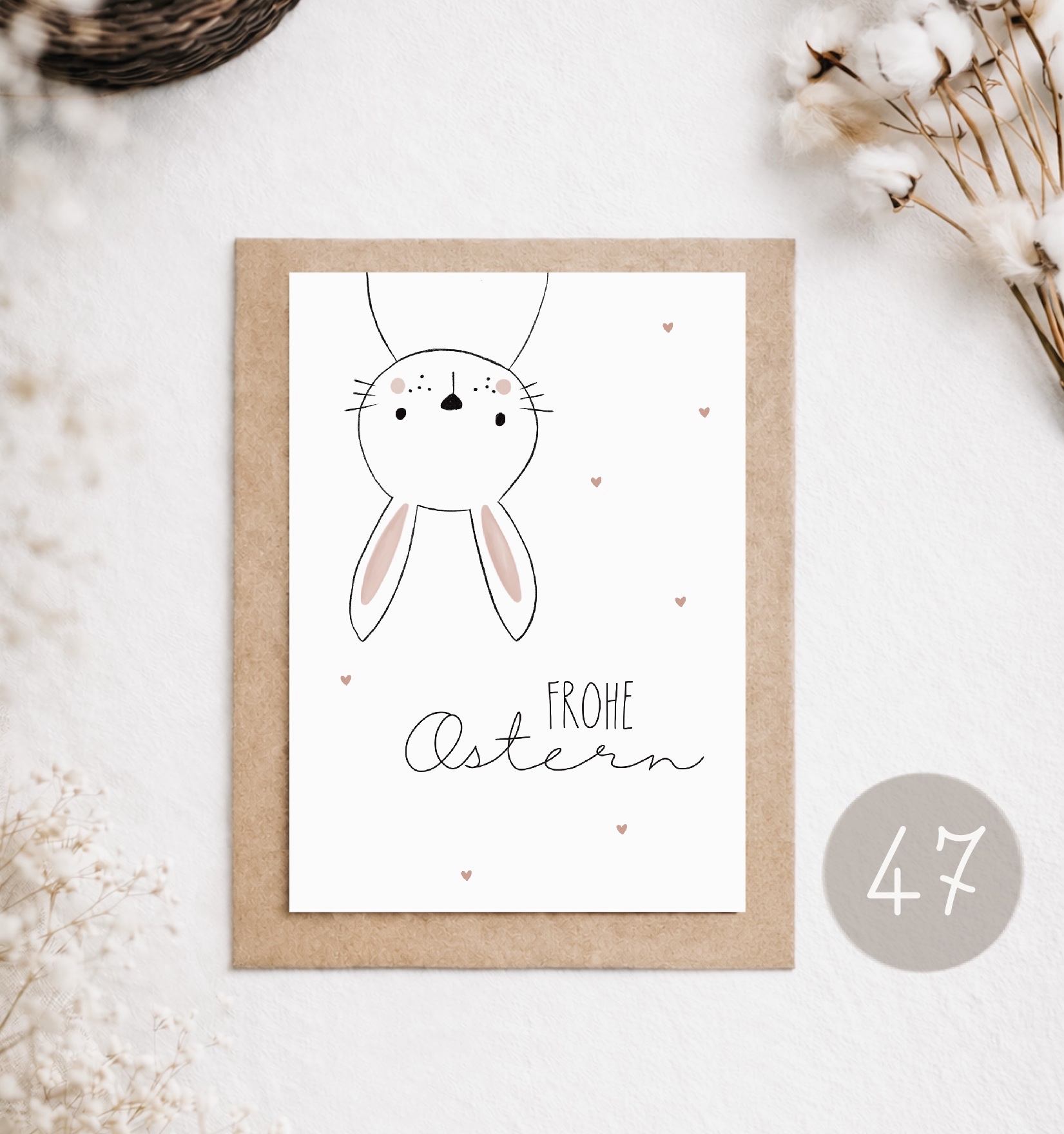 47 - POSTKARTE "FROHE OSTERN"