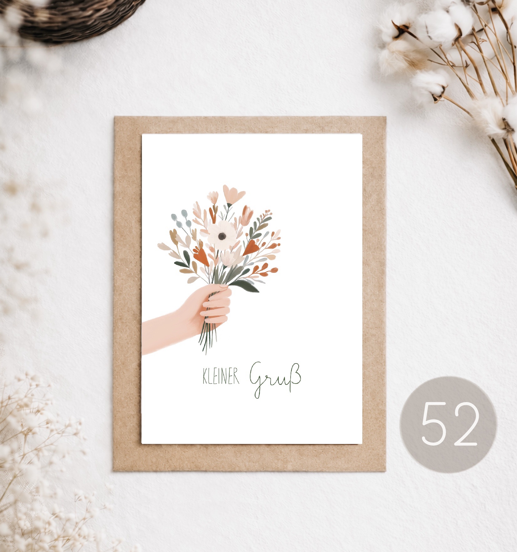 52 - POSTKARTE "KLEINER GRUSS"