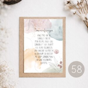 58 - POSTKARTE "SONNENF&Auml;NGER" - 30 POSTKARTEN